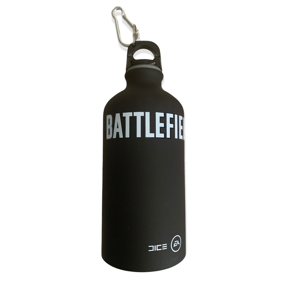 Black metal keychain water bottle EA video game battlefield 1